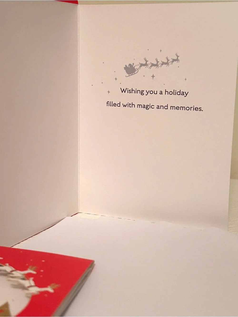 Hallmark Paper Wonder 3-D Christmas Cards w/ Envelopes-Set of 6